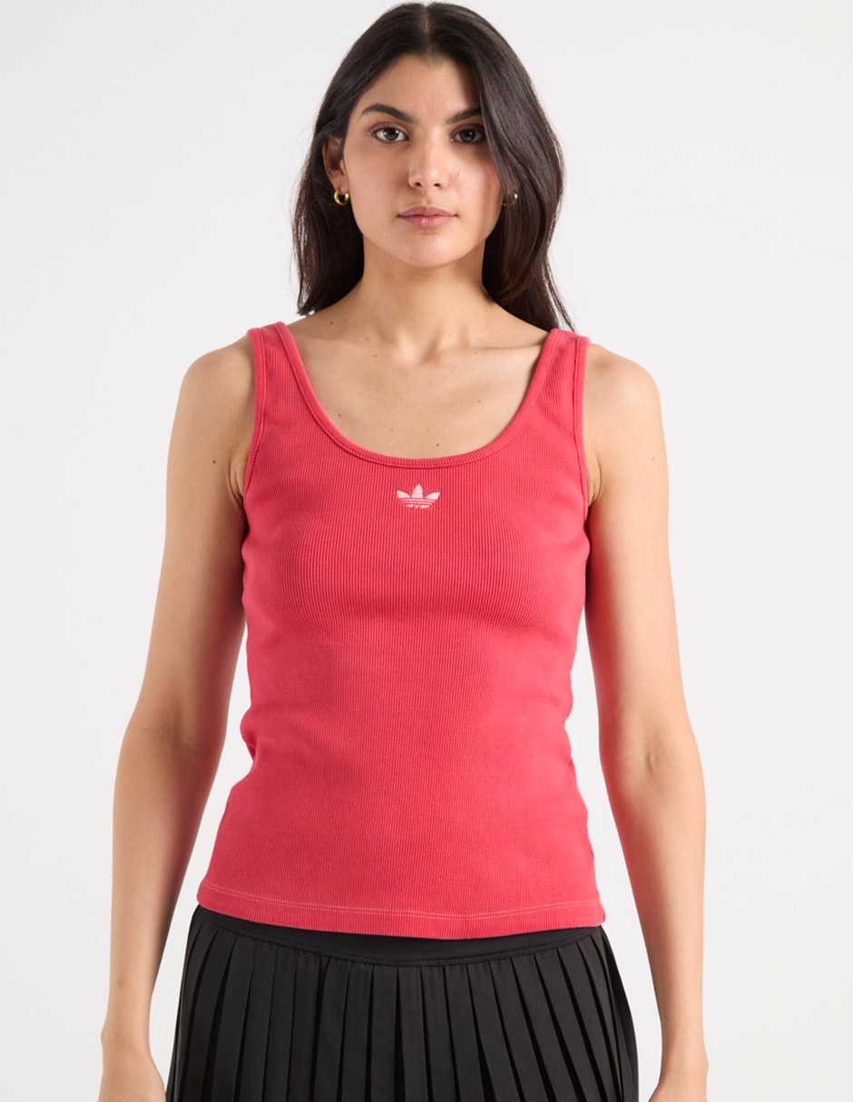 Playera tank manga corta Ess Tnk cuello redondo para mujer