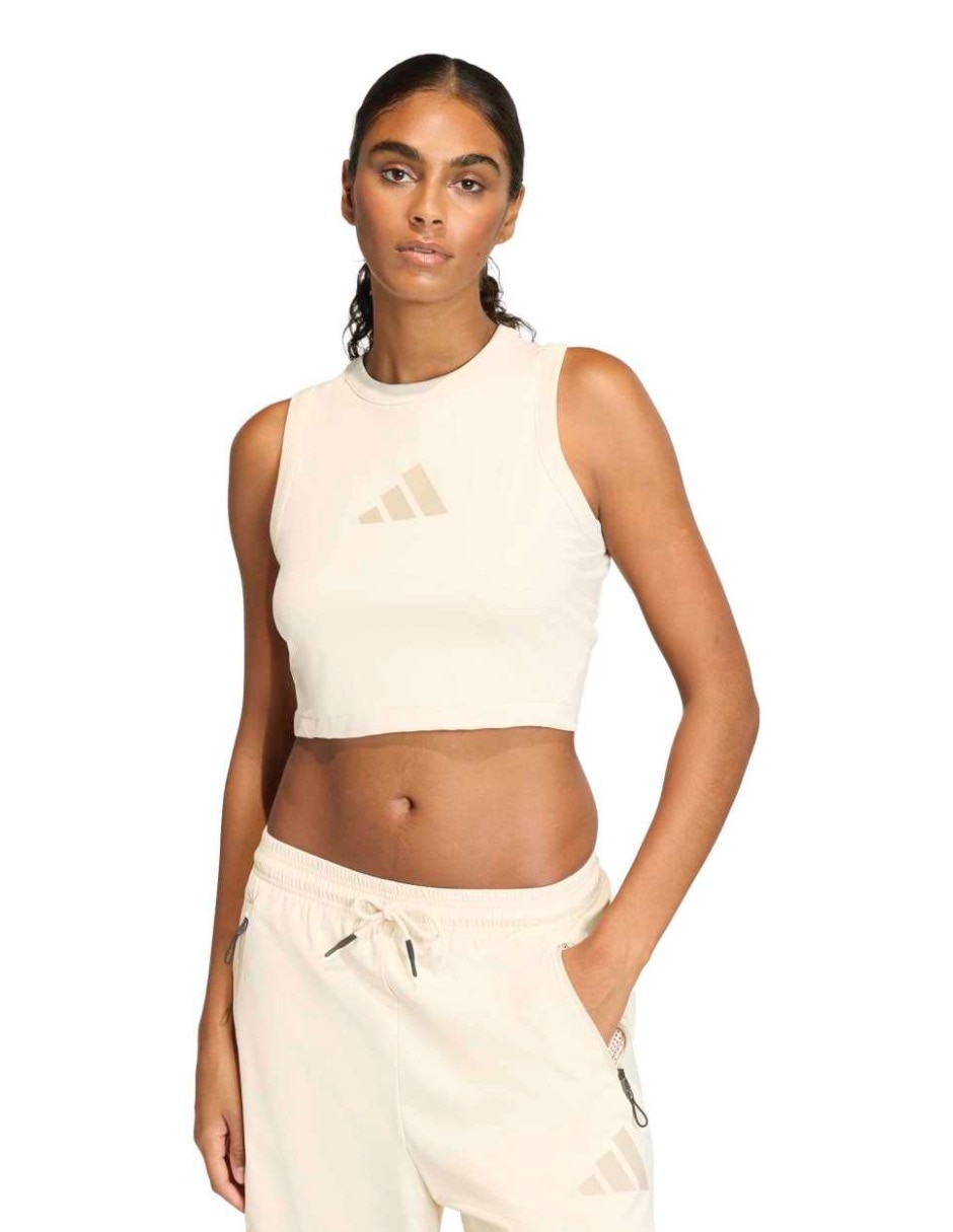 Playera tank cuello redondo para mujer 1