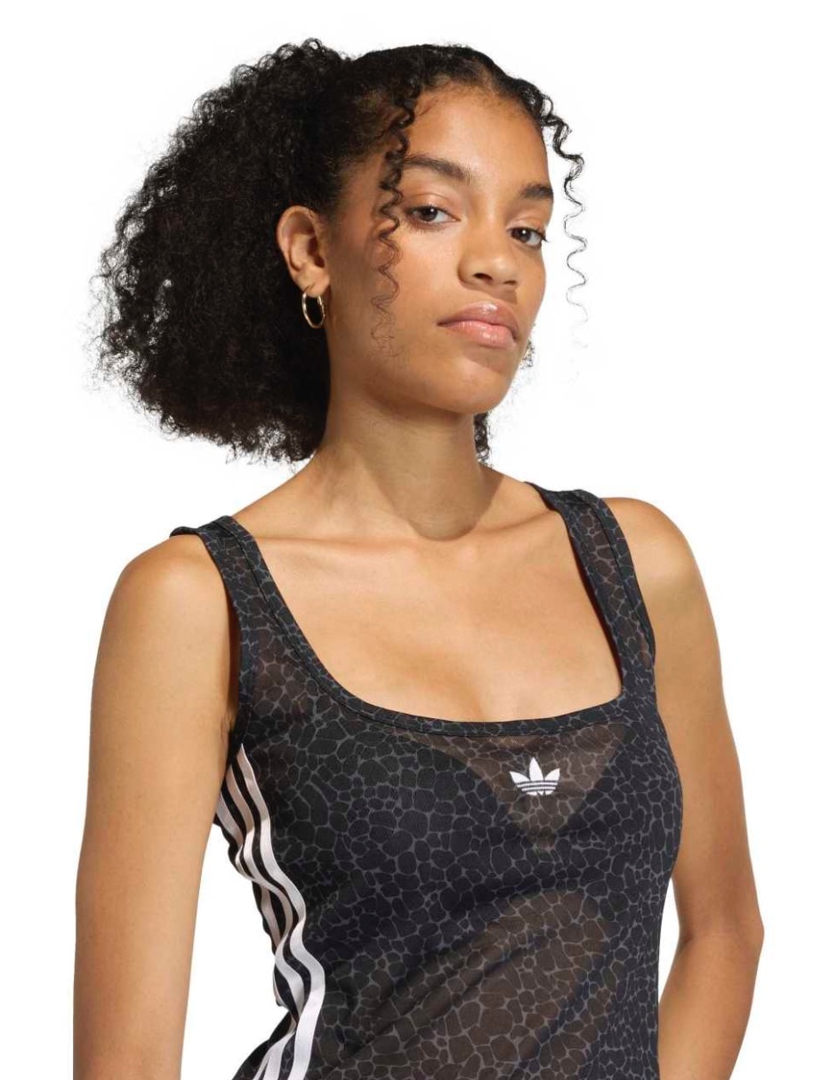 Playera tank sin manga cuello cuadrado para mujer 5