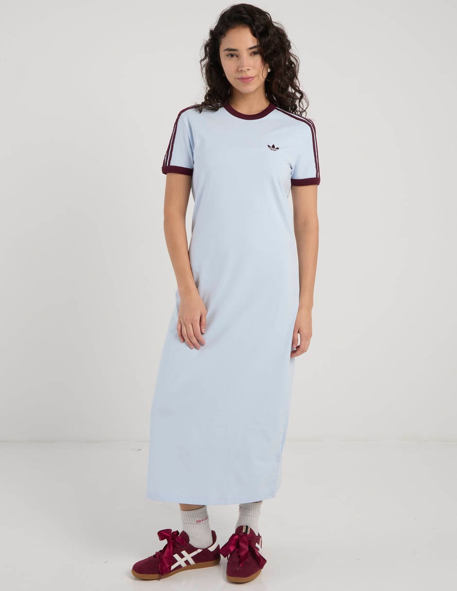 Vestido crop casual 3 stripes para mujer