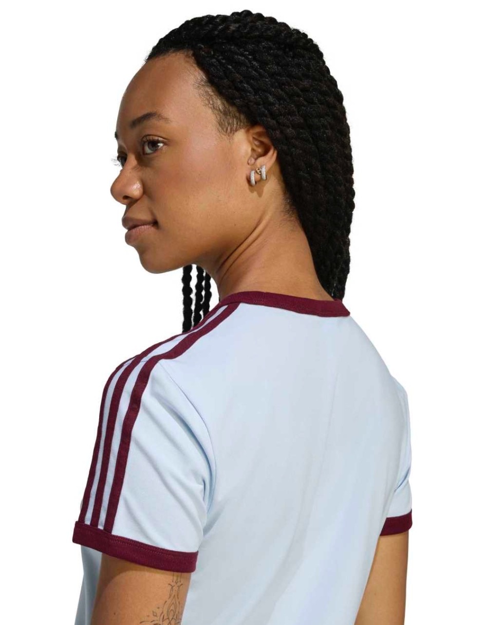 Vestido crop casual Adidas Originals 3 stripes para mujer
