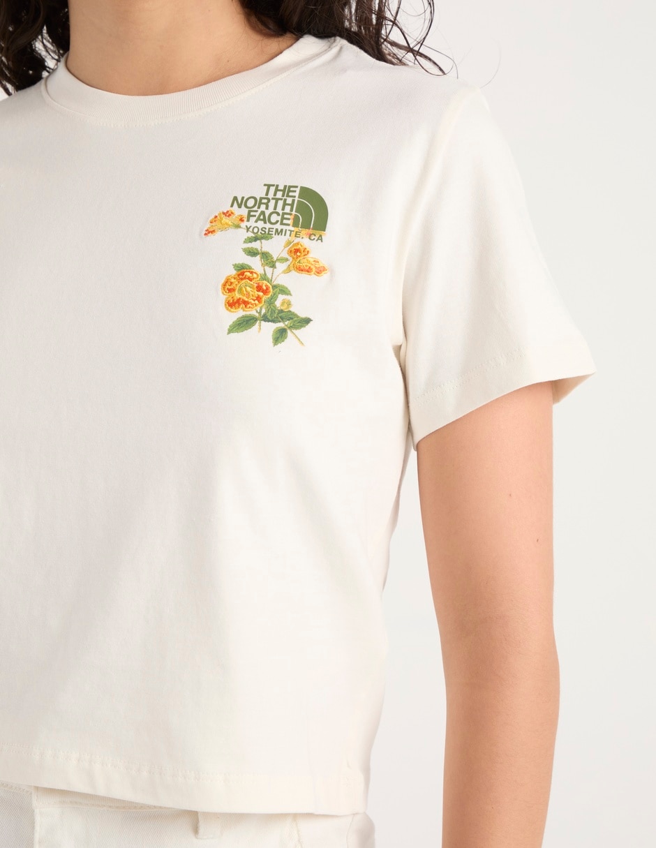 Playera Flora manga corta para mujer 5