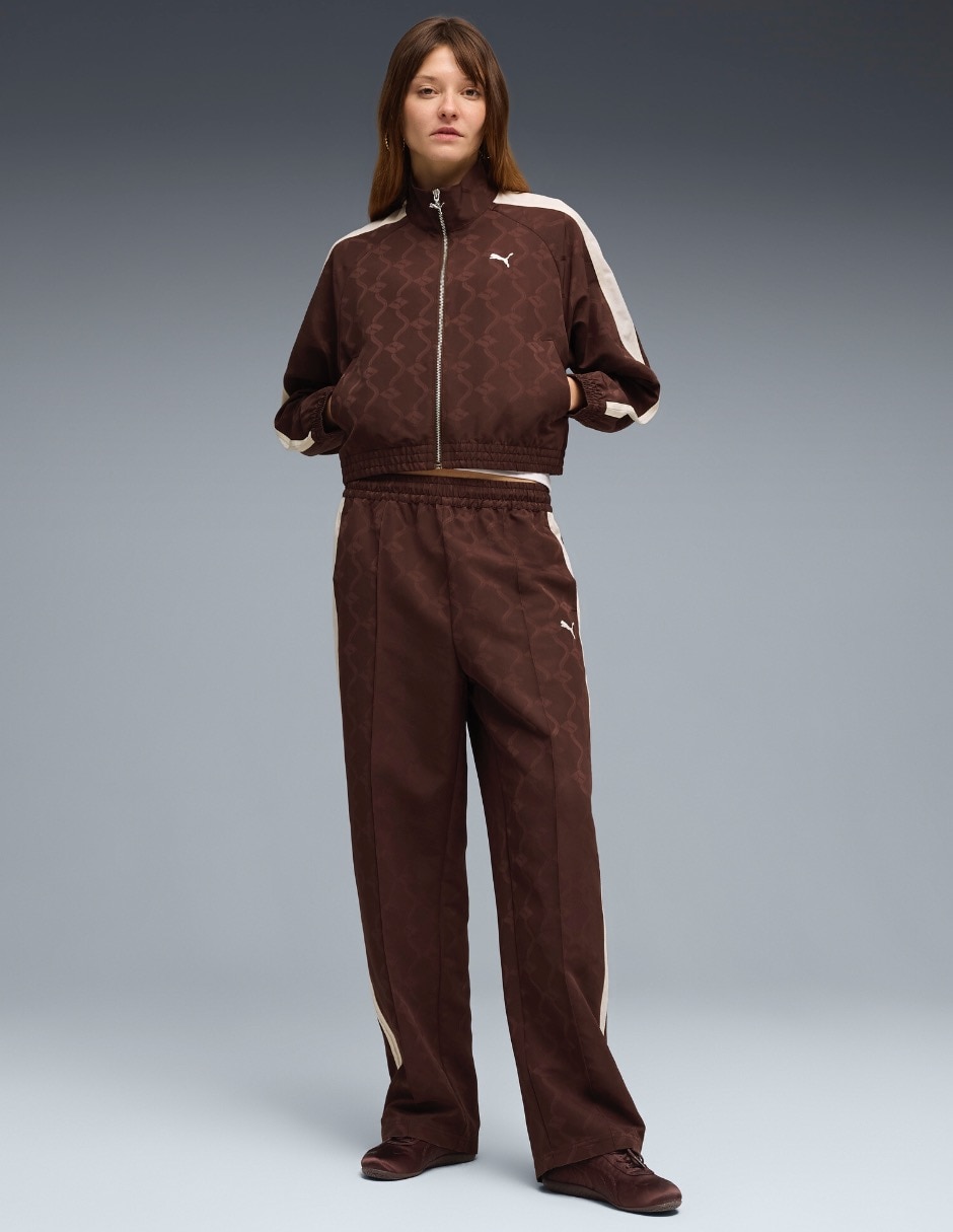 Pants regular Puma T7 con elástico para mujer