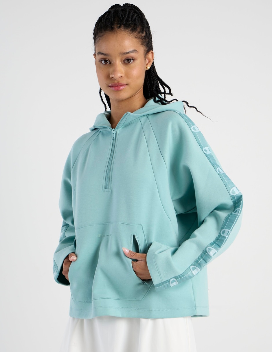 Sudadera con capucha y bolsa para mujer