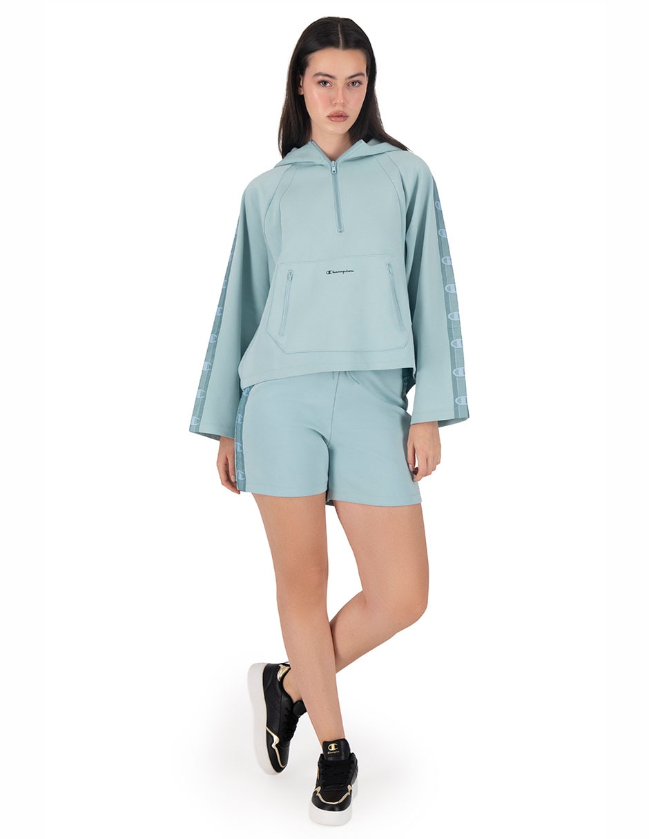 Sudadera con capucha y bolsa champion para mujer