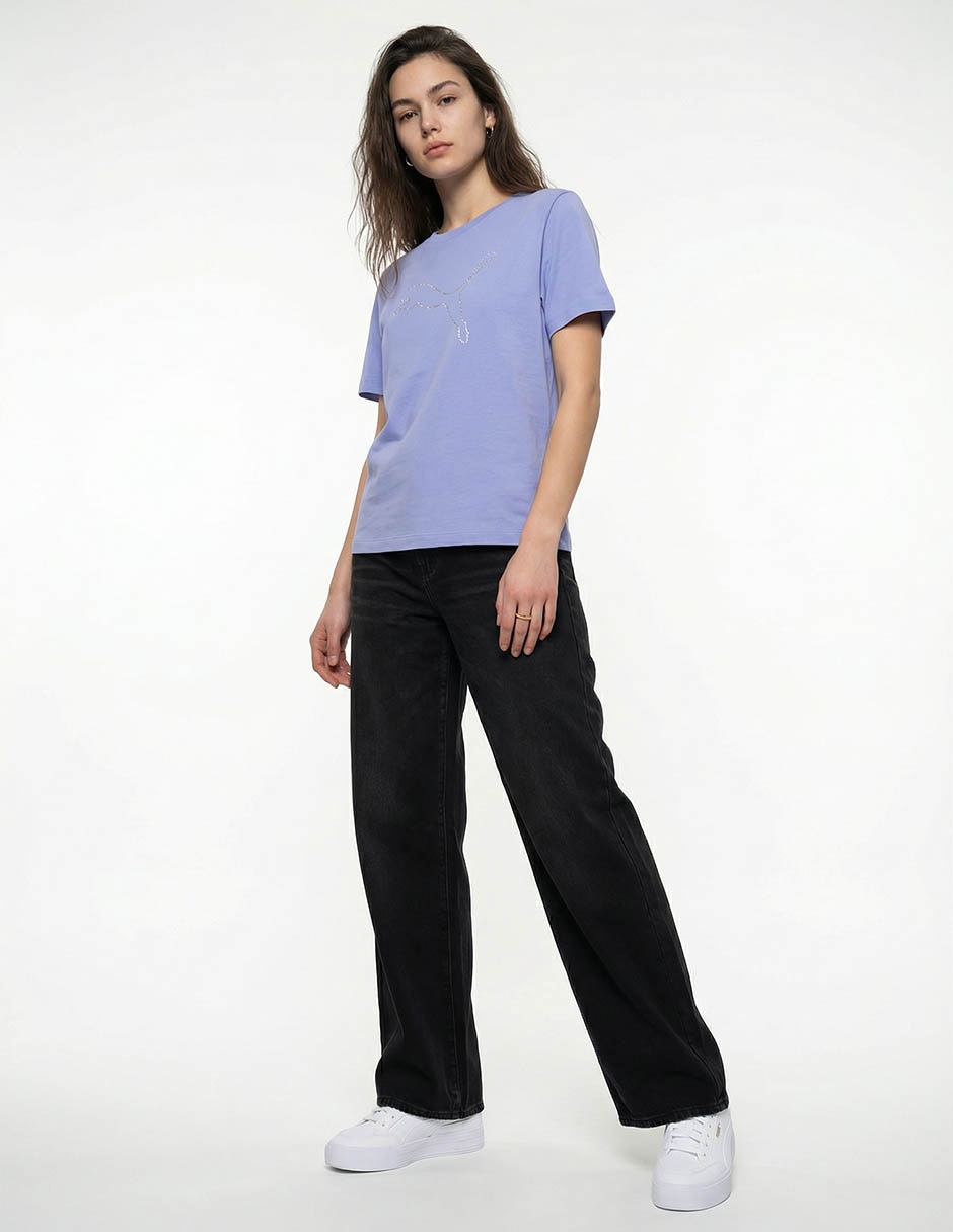 Playera Bedazzled manga corta para mujer 3