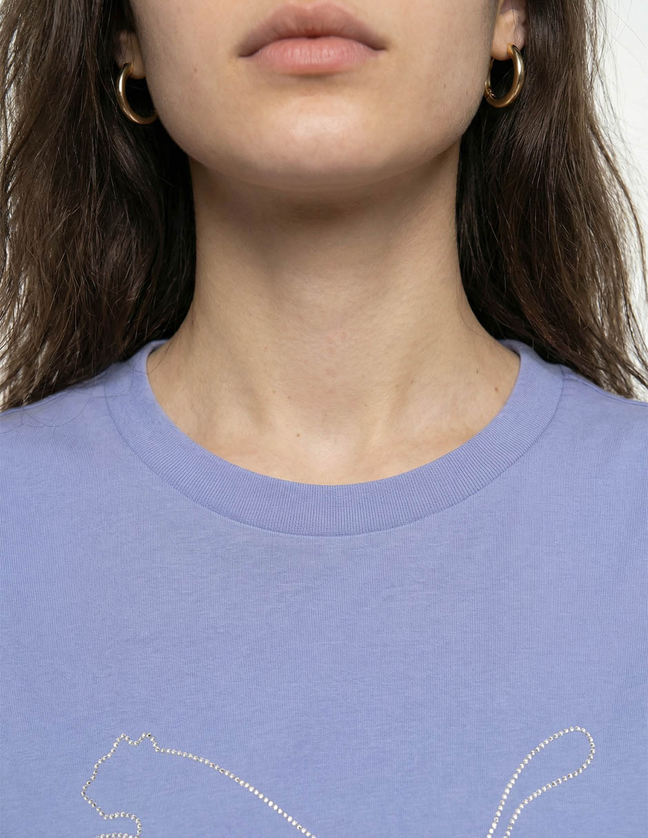Playera Bedazzled manga corta para mujer 4