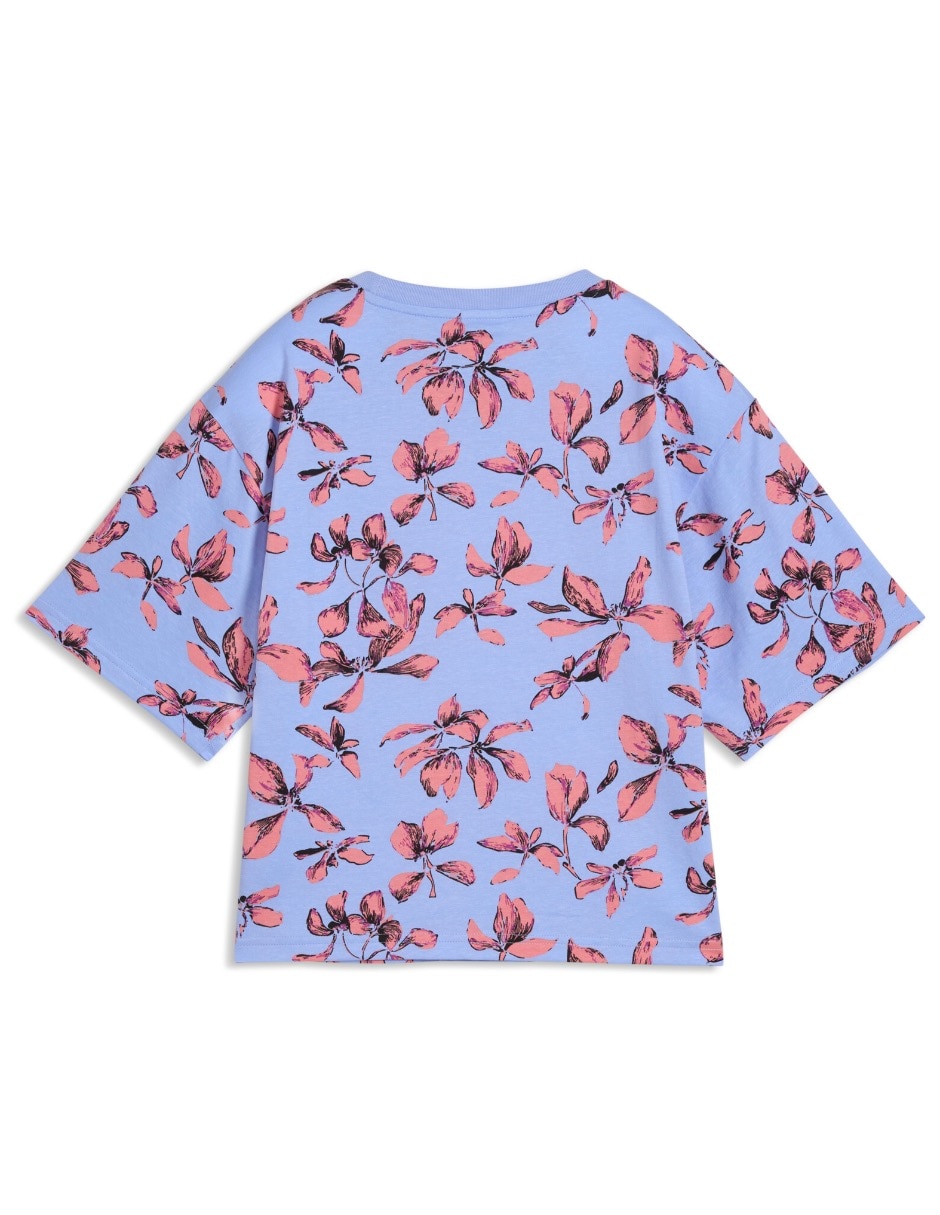Playera manga corta Puma Ess Nature 2.0 cuello redondo para mujer