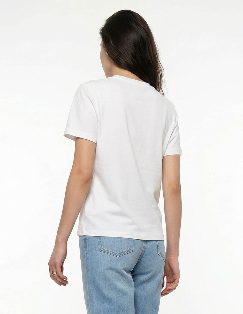 Playera manga corta cuello redondo mujer 5