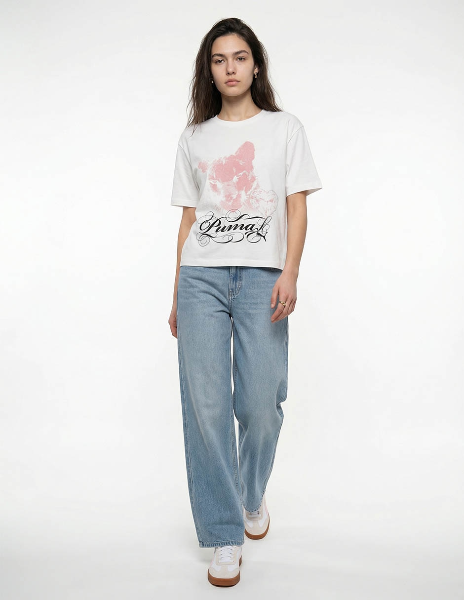 Playera manga corta cuello redondo mujer 4