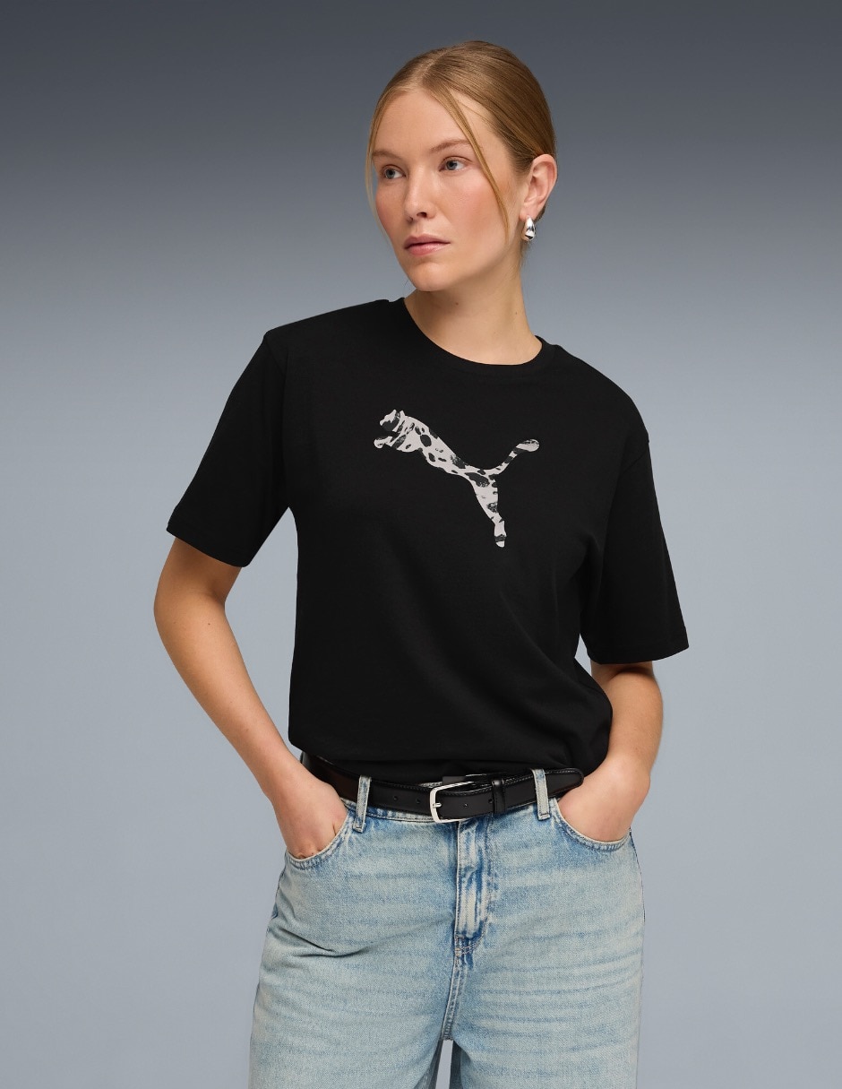 Playera manga corta cuello redondo para mujer Playera manga corta cuello redondo para mujer