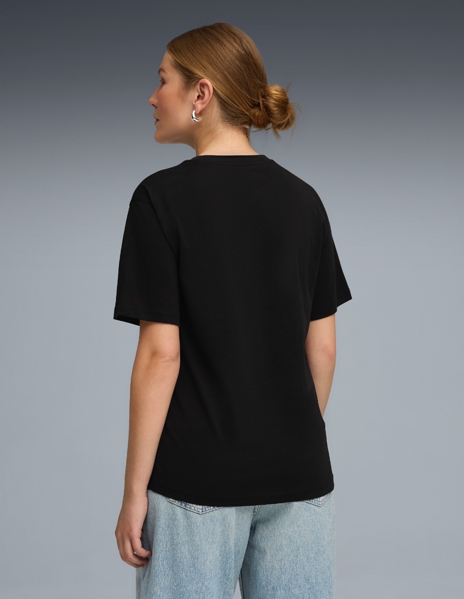Playera manga corta cuello redondo para mujer 3