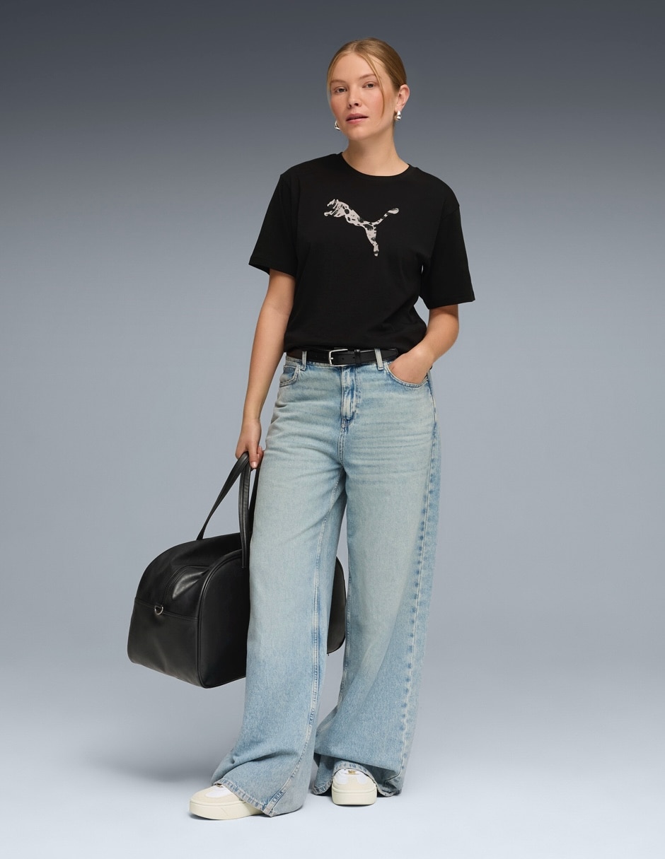Playera manga corta cuello redondo para mujer 4