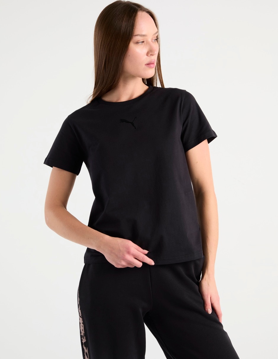 Playera manga corta Ess Elevated cuello redondo mujer