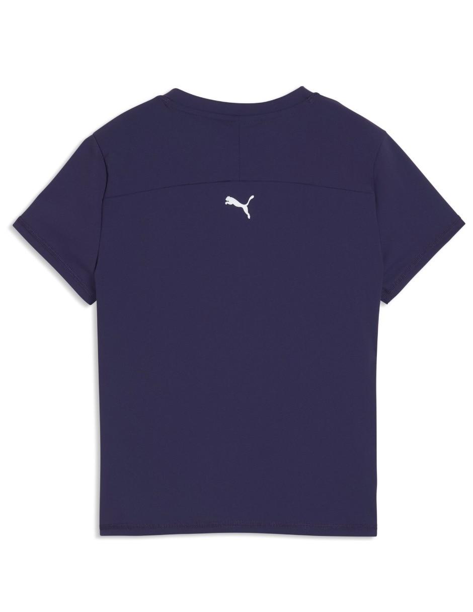 Playera manga corta Puma cuello con cierre para mujer