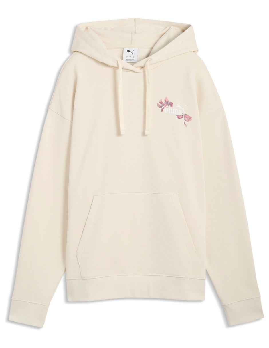 Sudadera con capucha y bolsa para mujer