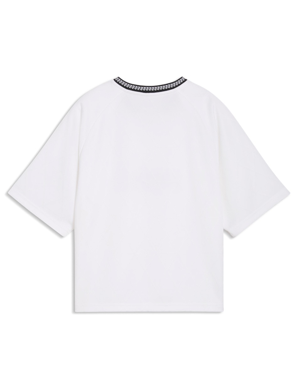 Playera manga corta Puma cuello V para mujer