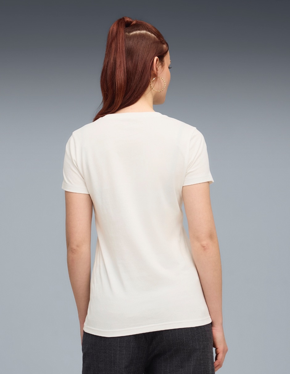 Playera manga corta puma graphics cuello redondo para mujer