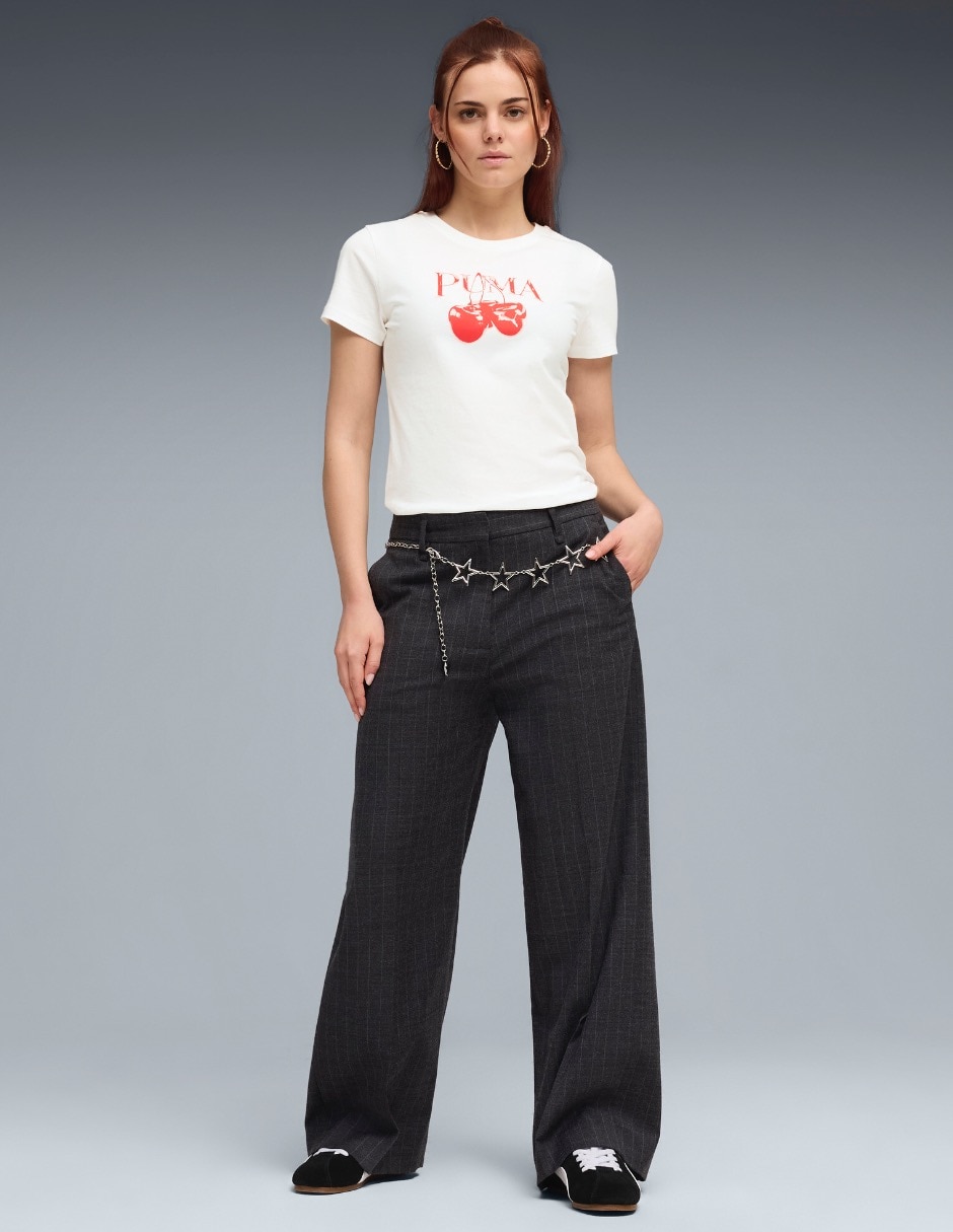 Playera manga corta puma graphics cuello redondo para mujer