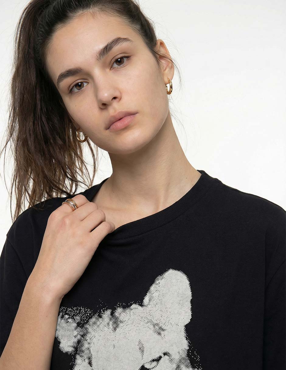 Playera manga corta Puma cuello redondo para mujer