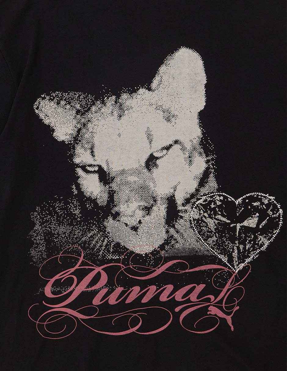 Playera manga corta Puma cuello redondo para mujer