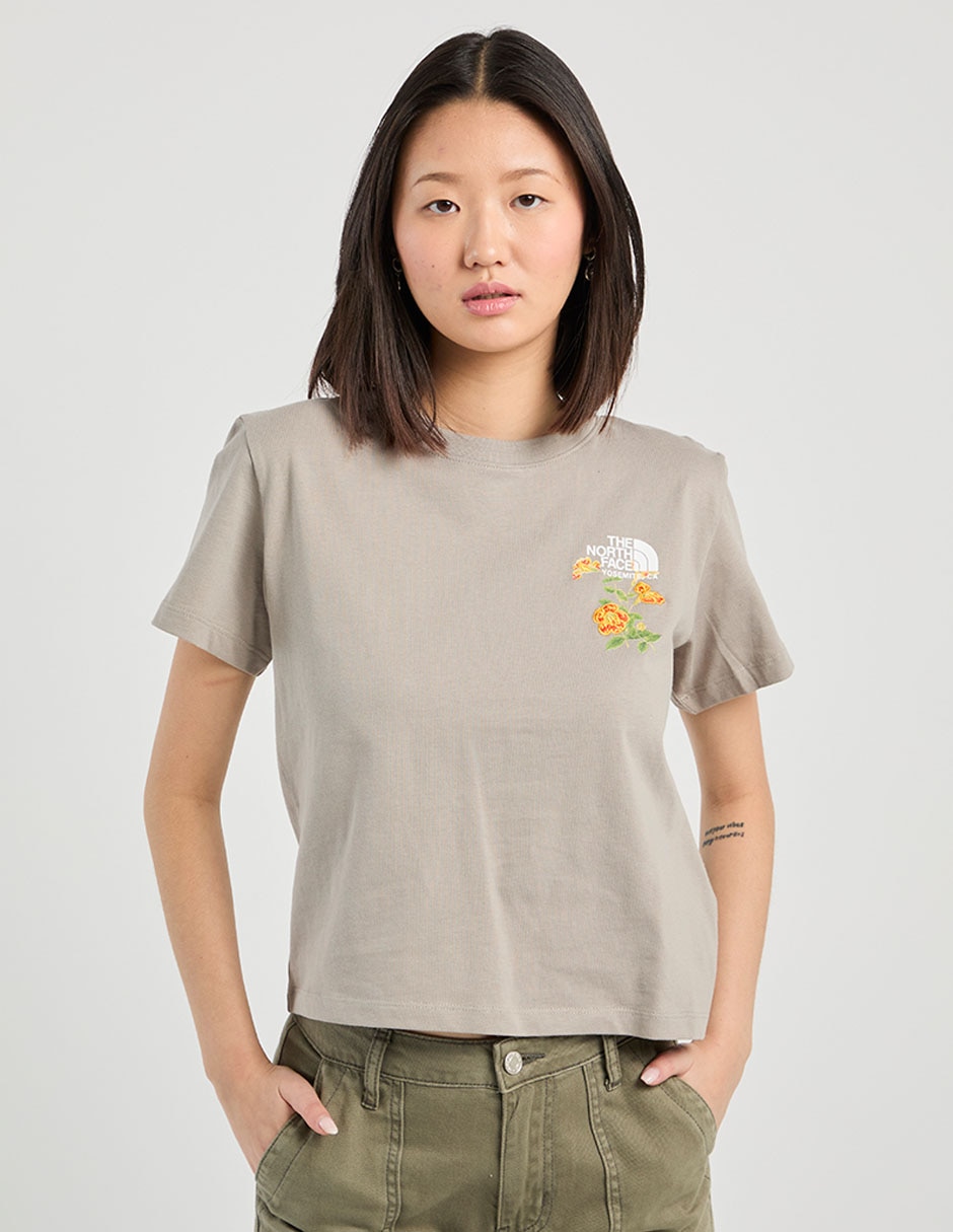 Playera manga corta cuello redondo para mujer 2