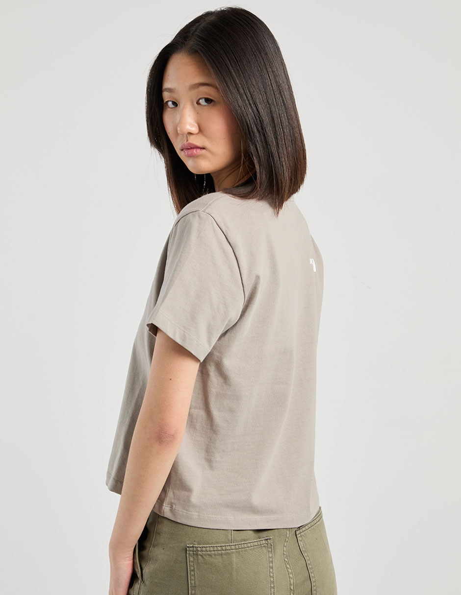 Playera manga corta cuello redondo para mujer 6