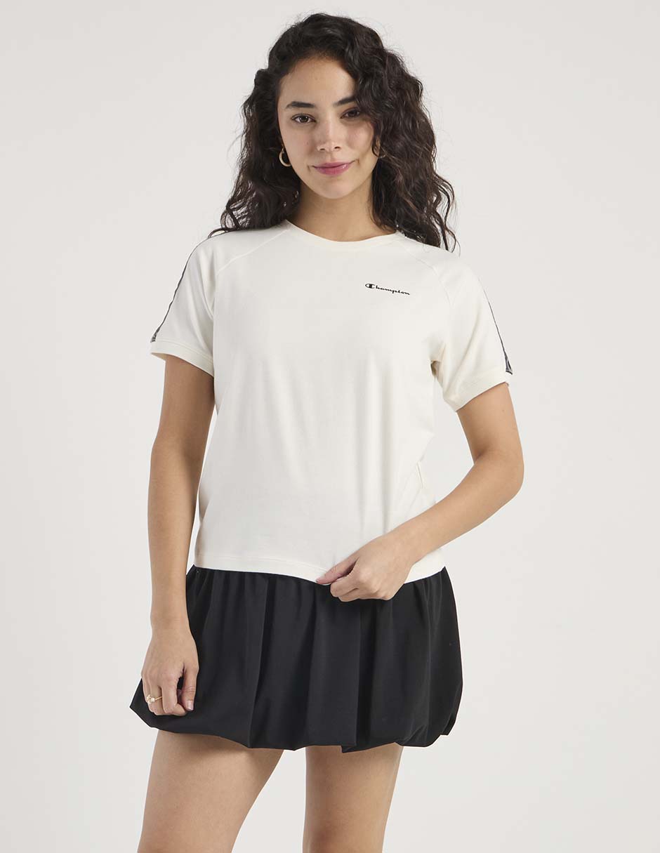 Playera manga corta champion cuello redondo para mujer