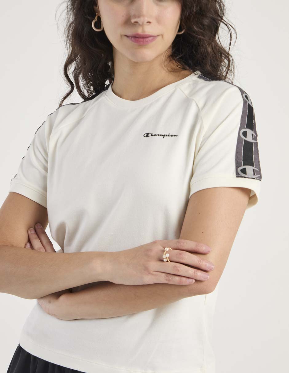 Playera manga corta champion cuello redondo para mujer