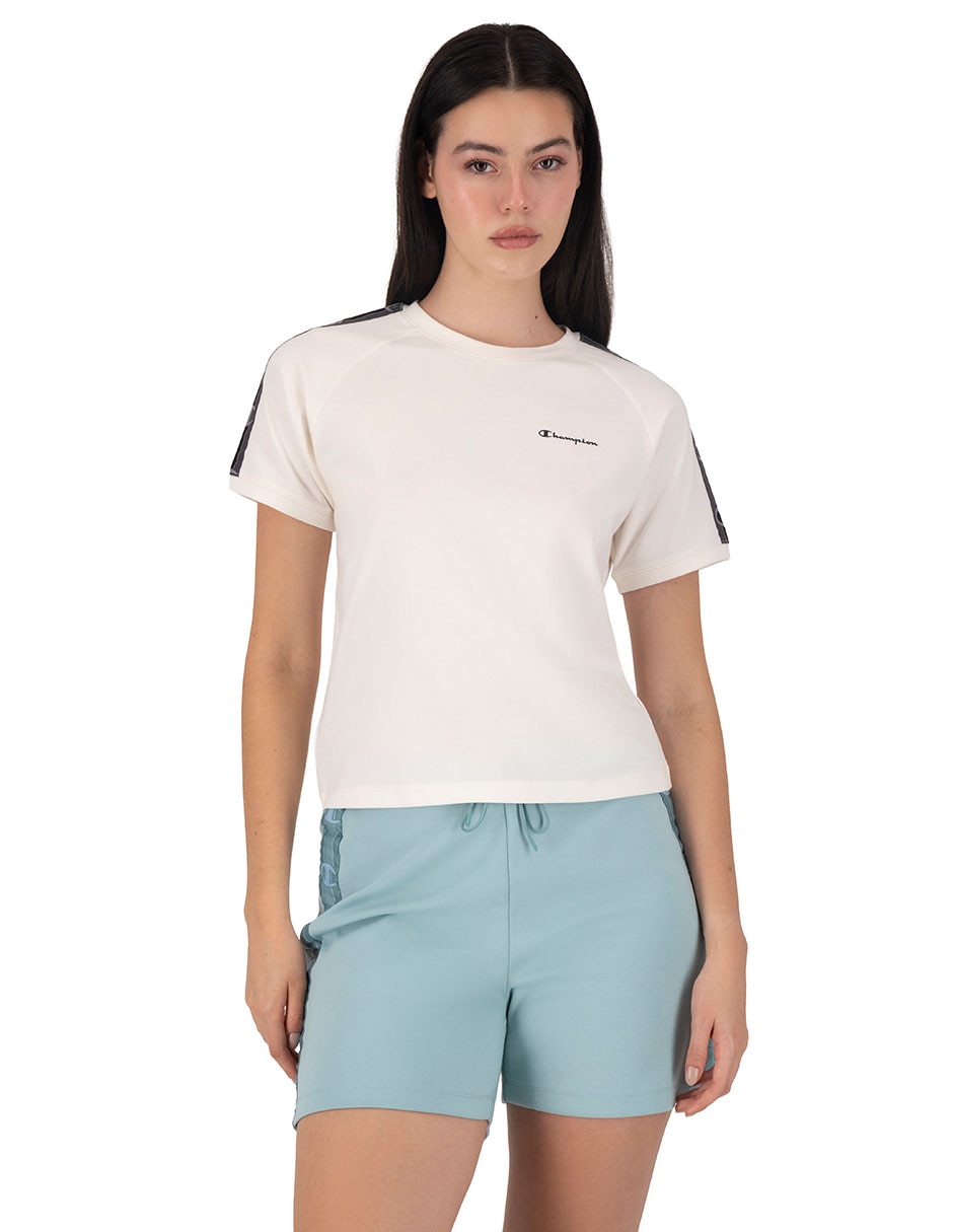 Playera manga corta Champion cuello redondo para mujer