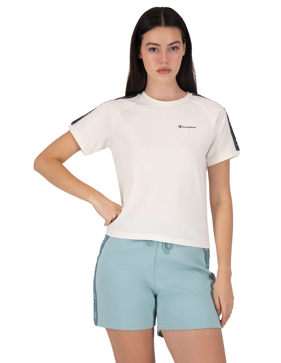 Playera manga corta Champion cuello redondo para mujer