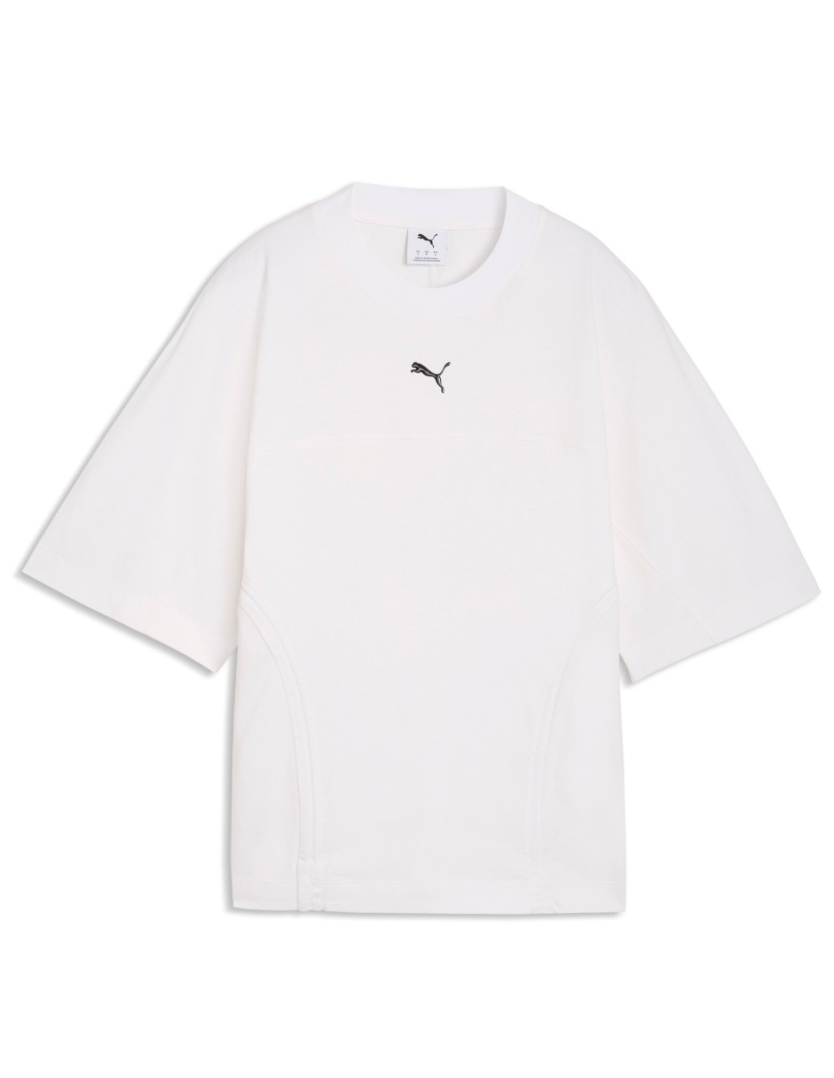 Playera manga al codo cuello redondo para mujer Playera manga al codo cuello redondo para mujer