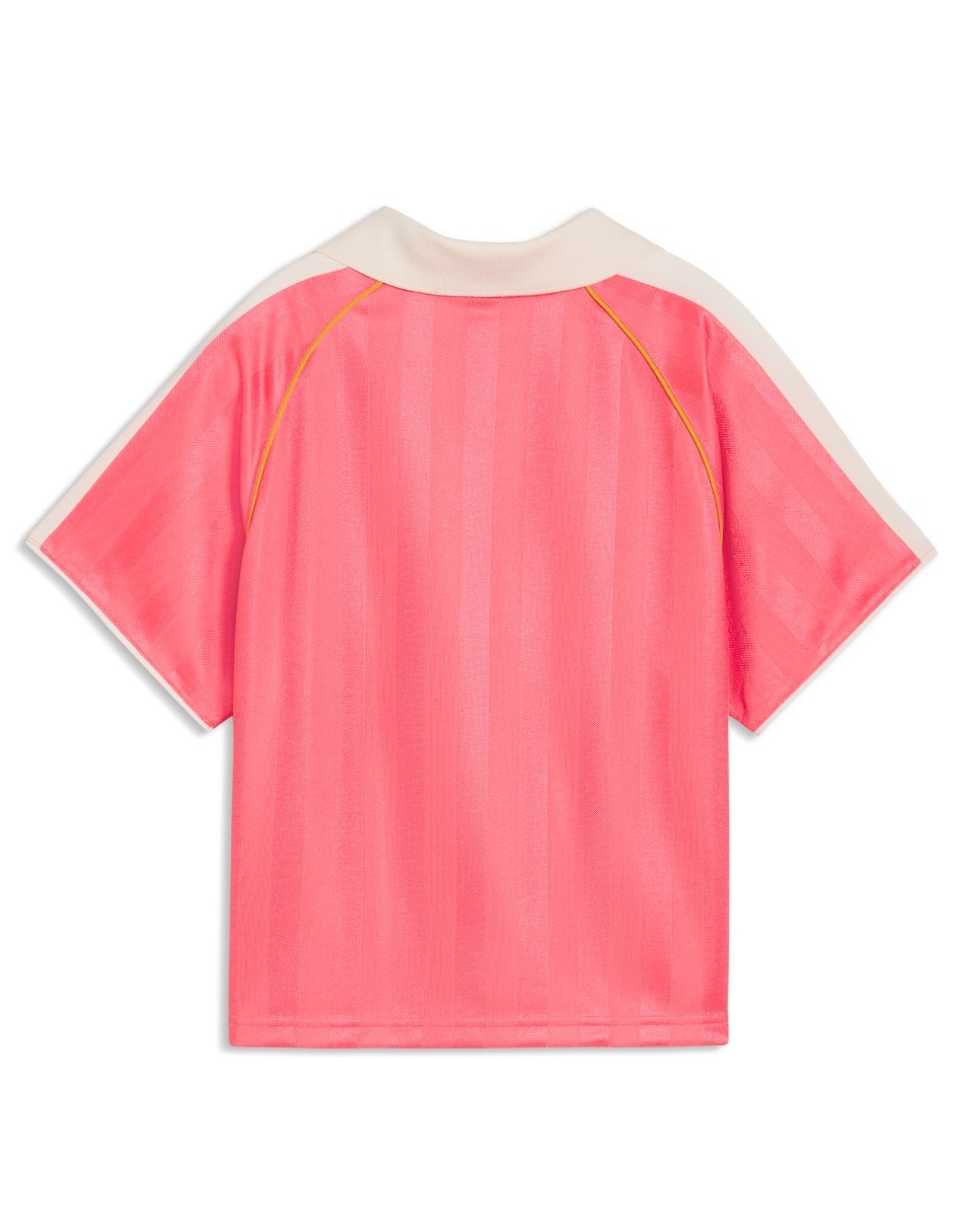 Playera manga corta T7 cuello polo mujer 5