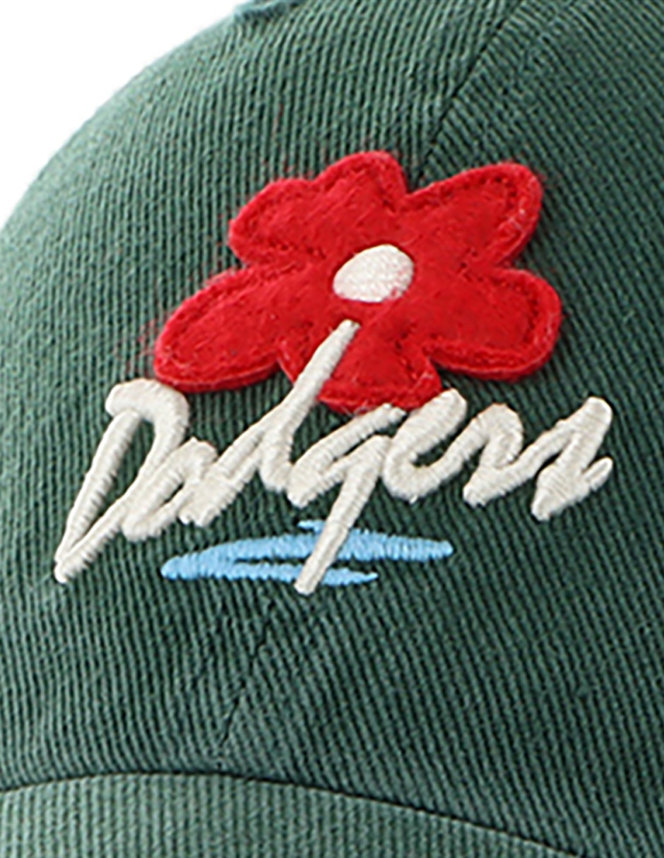 Gorra visera curva correa ajustable casual Floral Collection MLB Los Angeles Dodgers para adulto 3