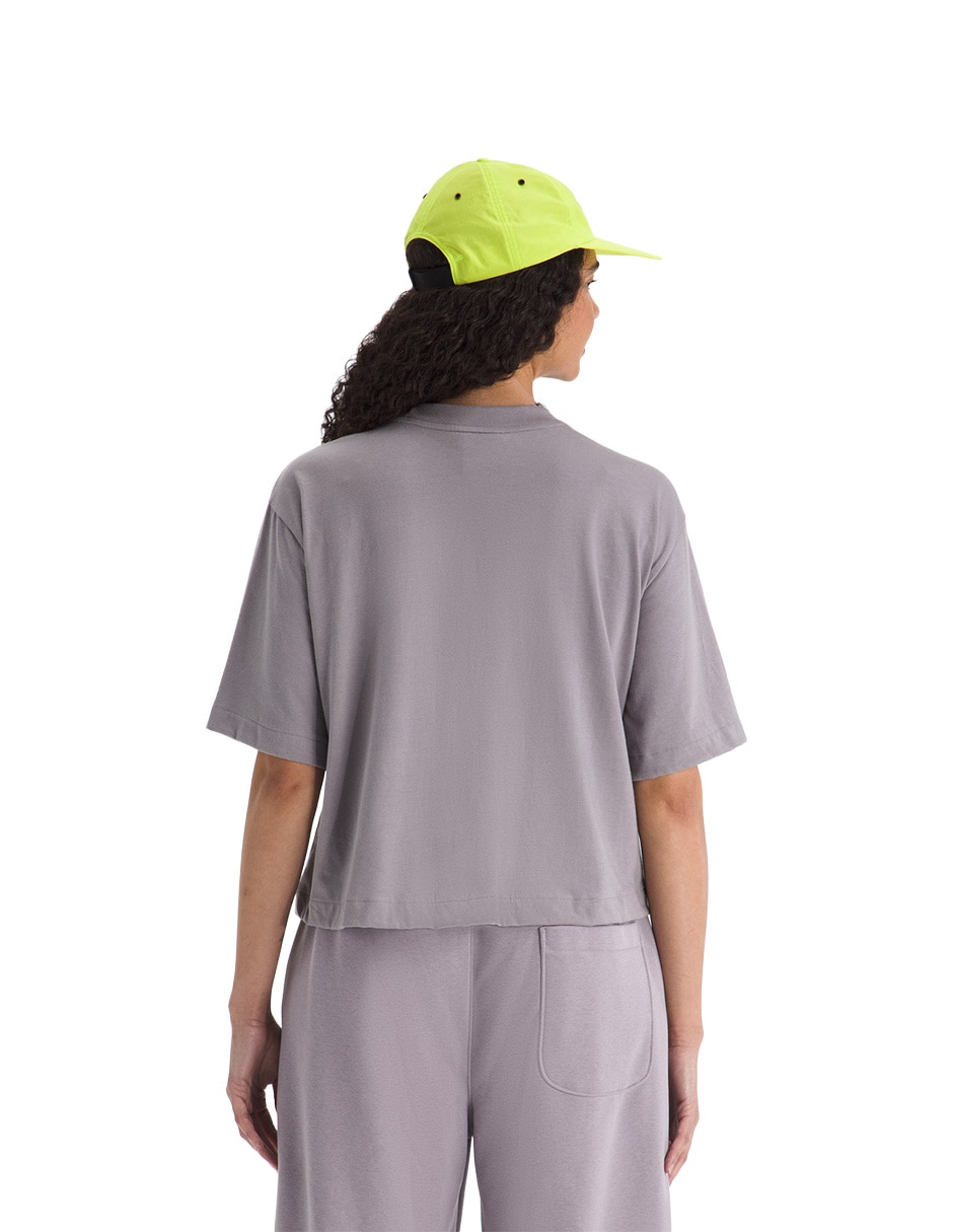 Playera manga corta cuello redondo mujer 4