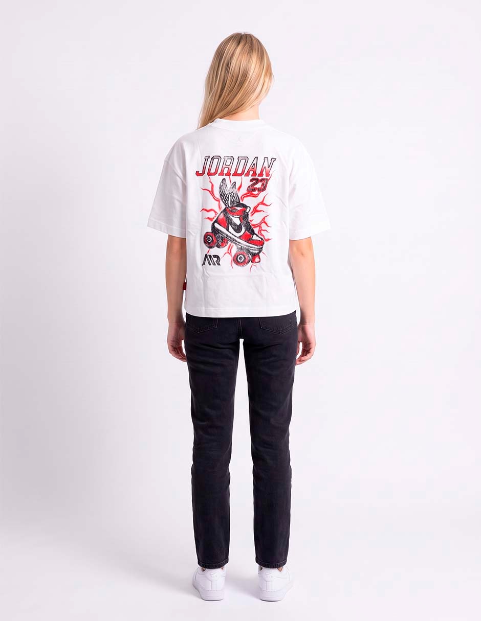 Playera manga corta cuello redondo para mujer 4