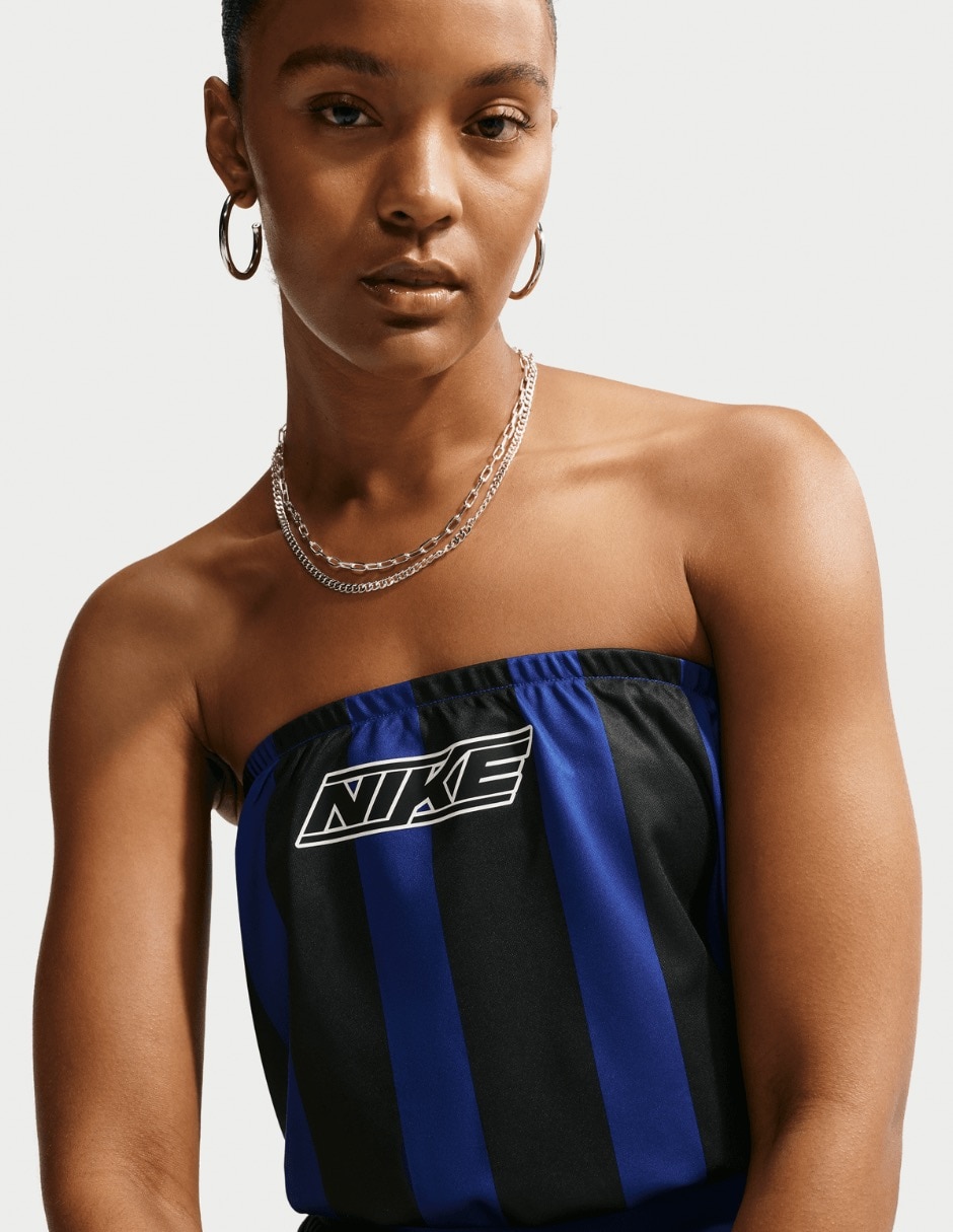 Top deportico W NK Striped Jersey Tube Top para entrenamiento mujer 4