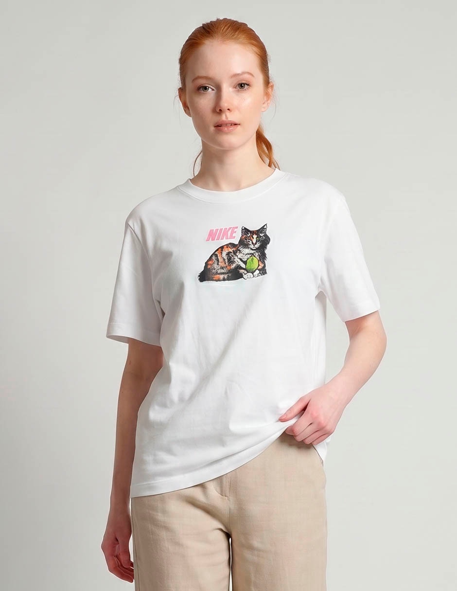 Playera manga corta cuello redondo para mujer