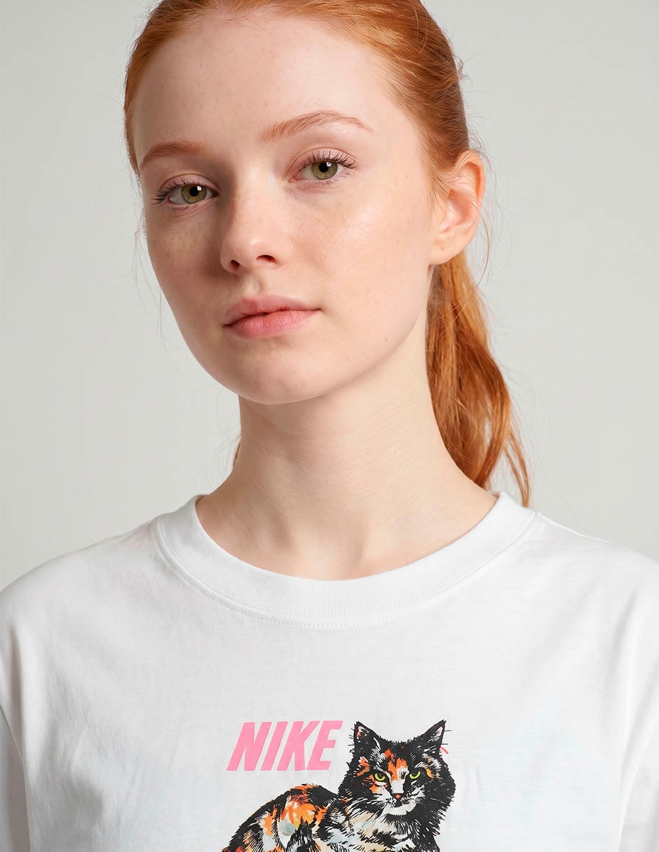 Playera manga corta nike cuello redondo para mujer