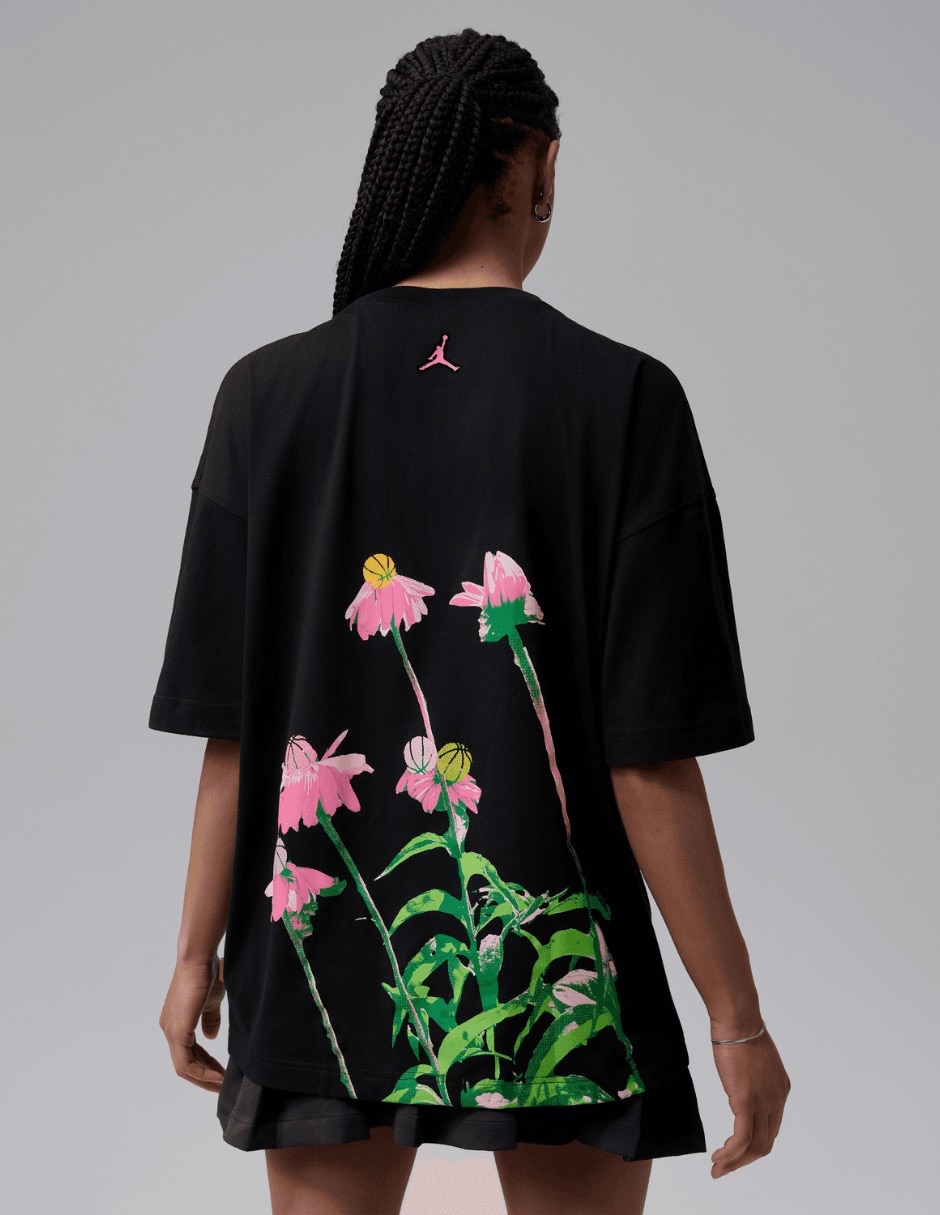 Playera manga corta W J BBALL FLWR LGF Tee cuello redondo para mujer 6