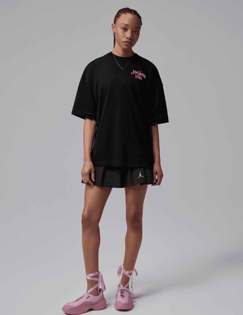 Playera manga corta W J BBALL FLWR LGF Tee cuello redondo para mujer 7