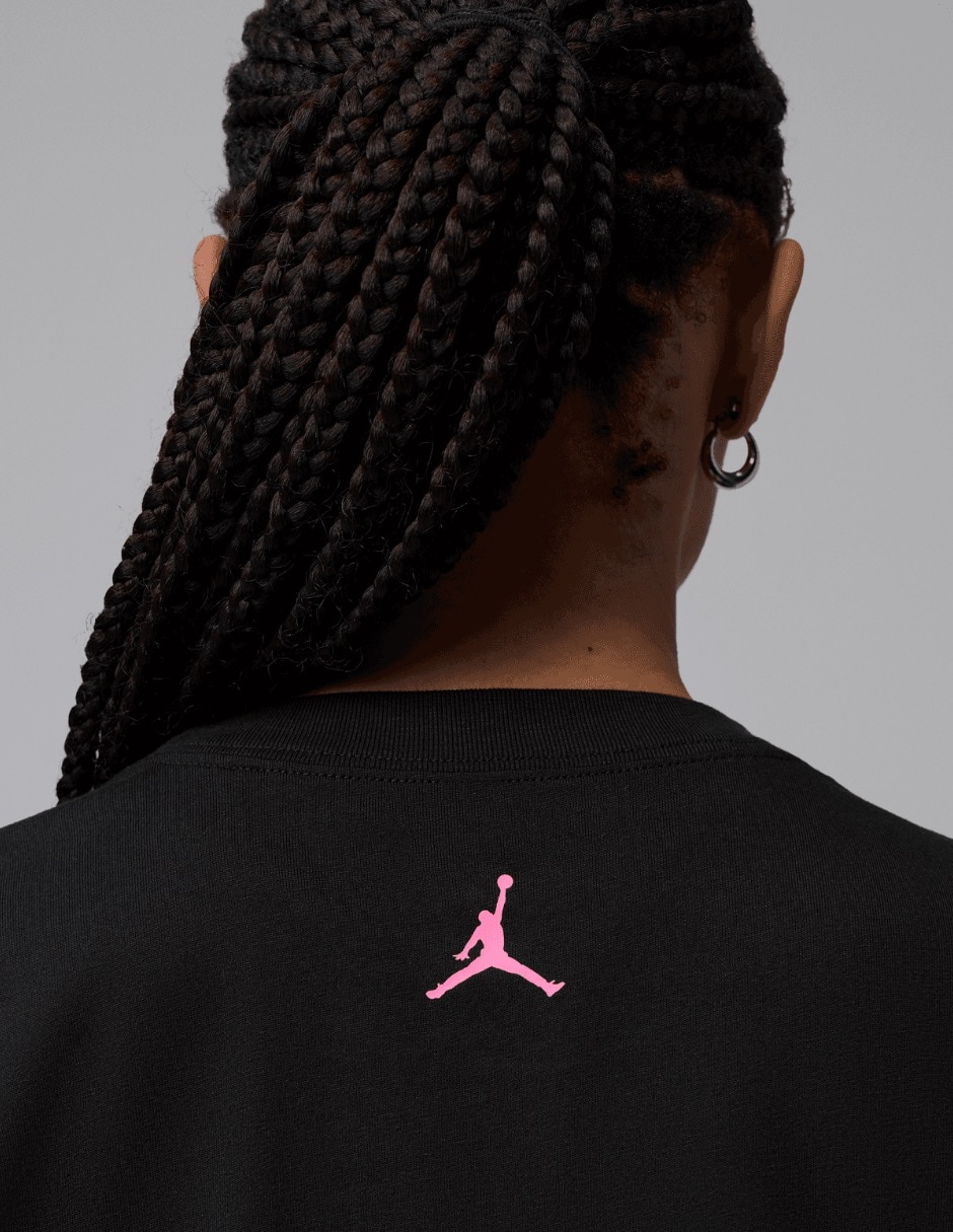 Playera manga corta W J BBALL FLWR LGF Tee cuello redondo para mujer 3