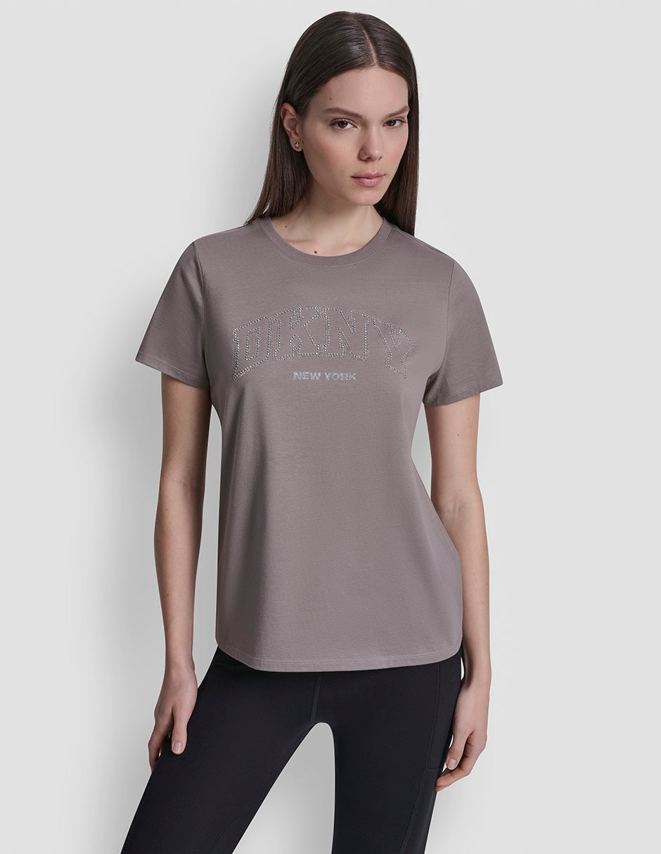 Playera manga corta cuello redondo para mujer 1