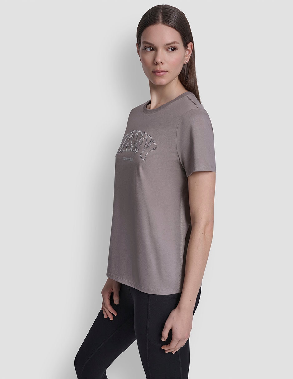 Playera manga corta cuello redondo para mujer 8