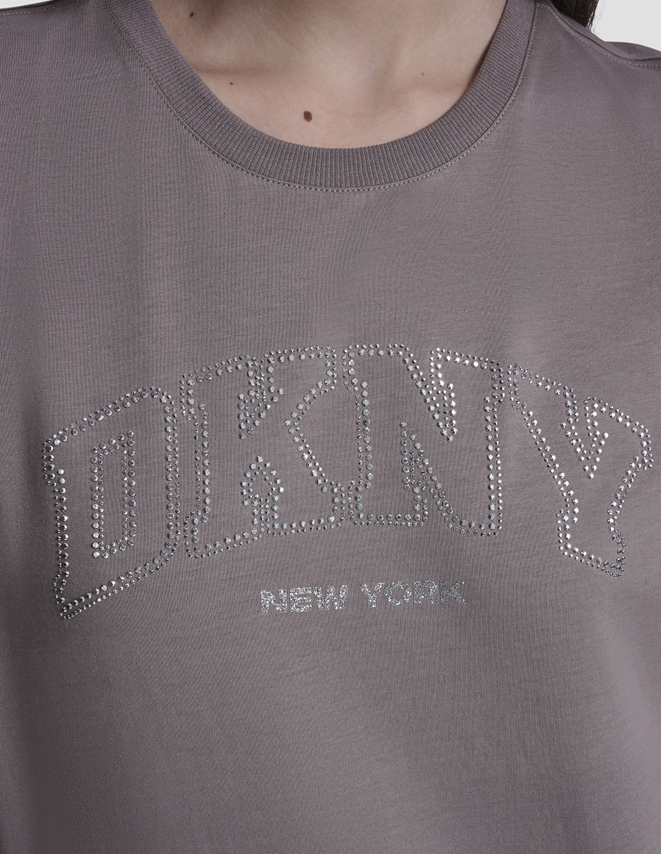 Playera manga corta cuello redondo para mujer 11
