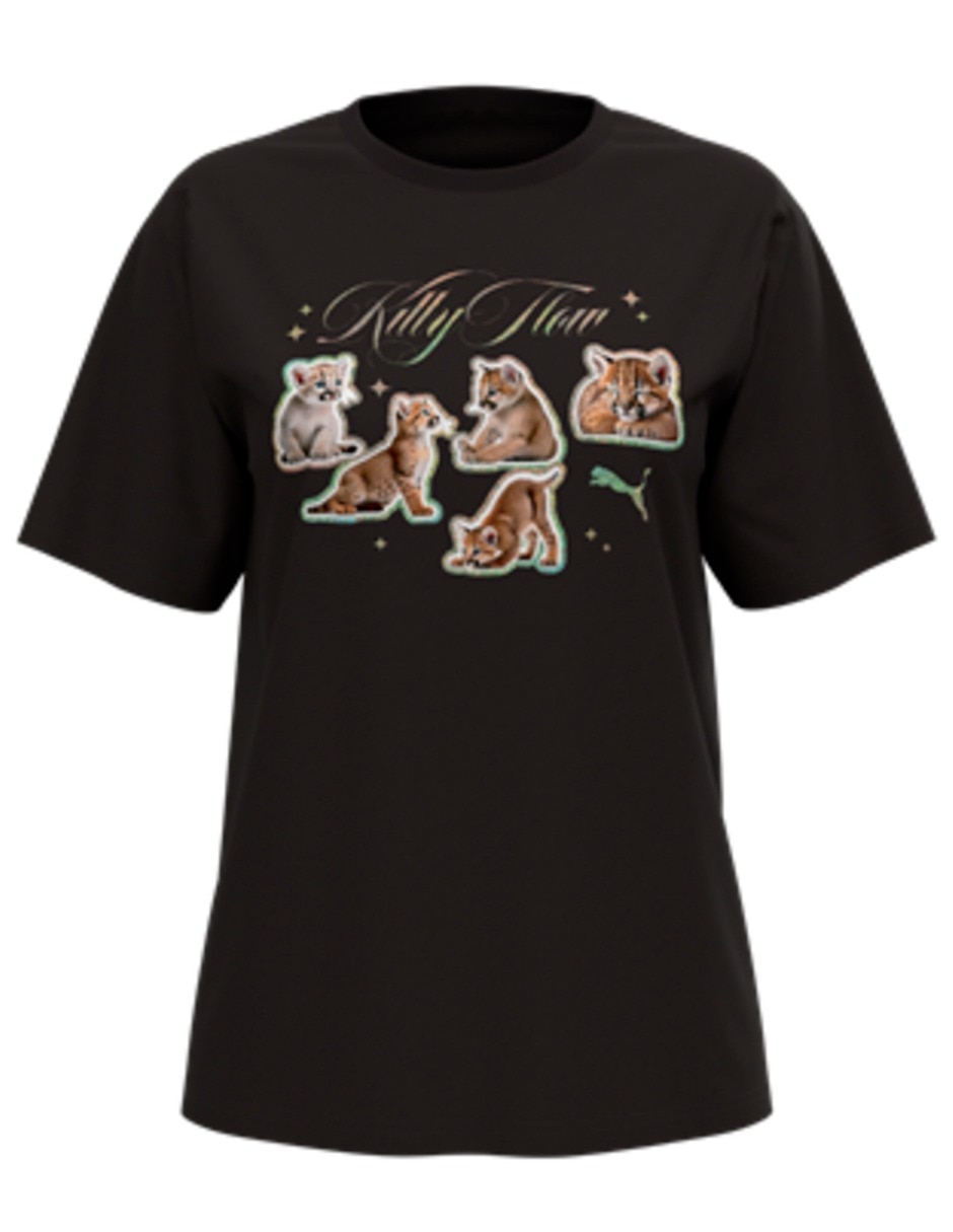 Playera manga corta Puma cuello redondo para mujer