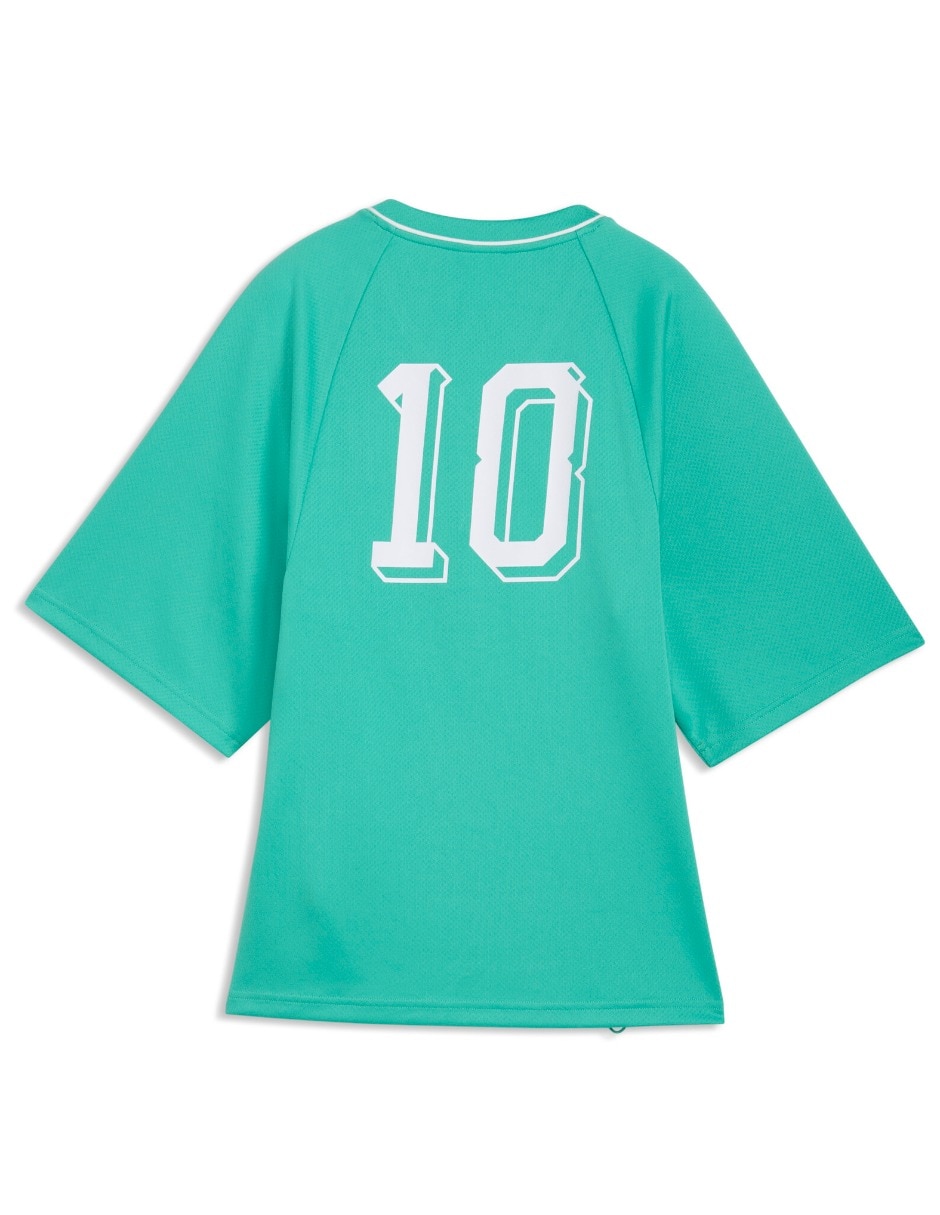 Playera manga corta Future Archive cuello V para mujer 2