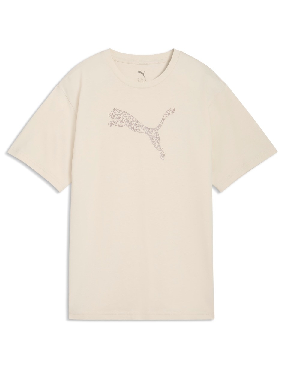 Playera manga corta cuello redondo para mujer