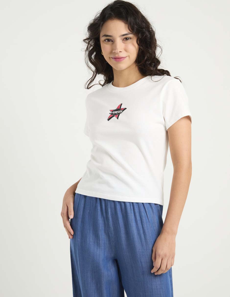 Playera manga corta Vans cuello redondo para mujer