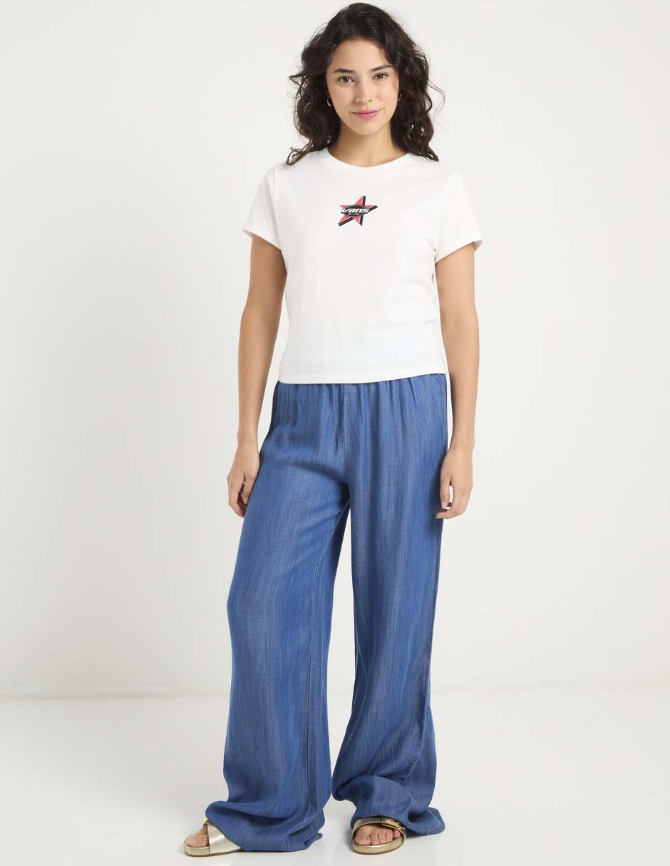 Playera manga corta Vans cuello redondo para mujer